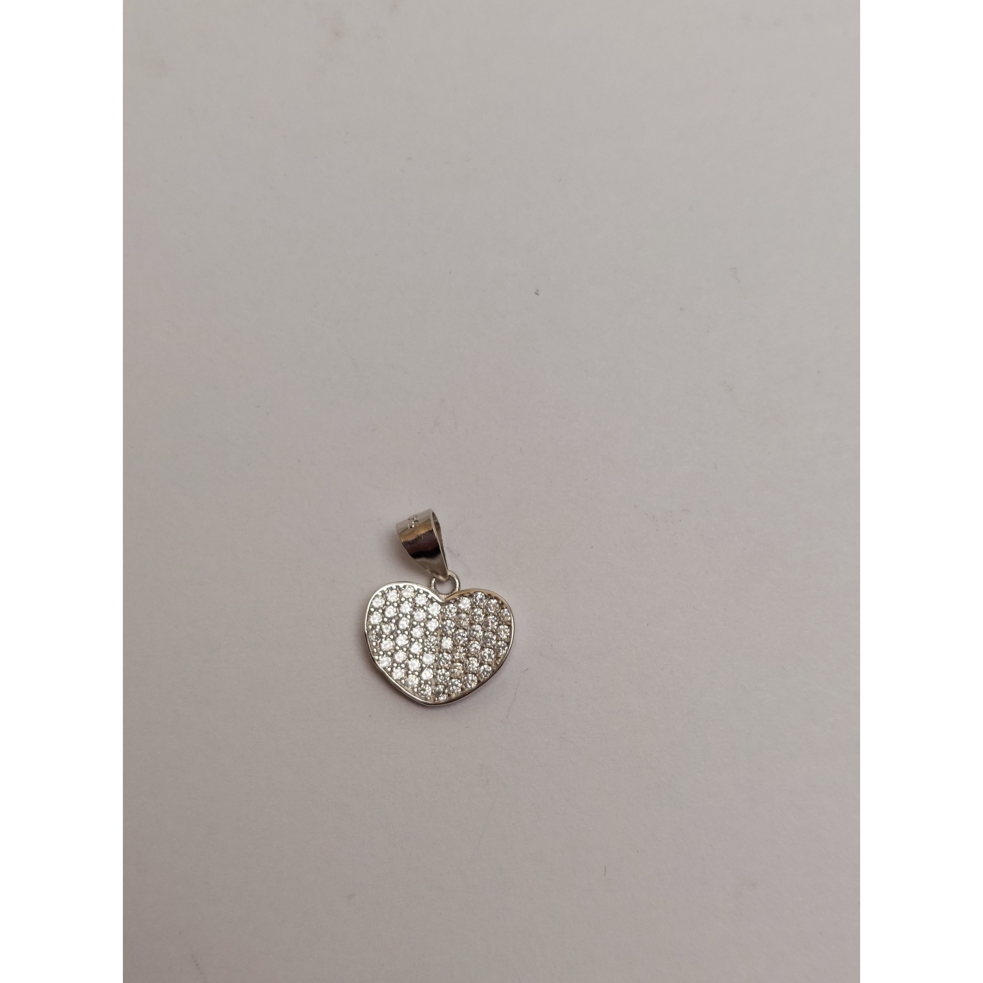 Pandantiv, Jolie Silver, Argint 925, Model Inima Carte, 1.1 G, 1.1 x 1.3 Cm [1]