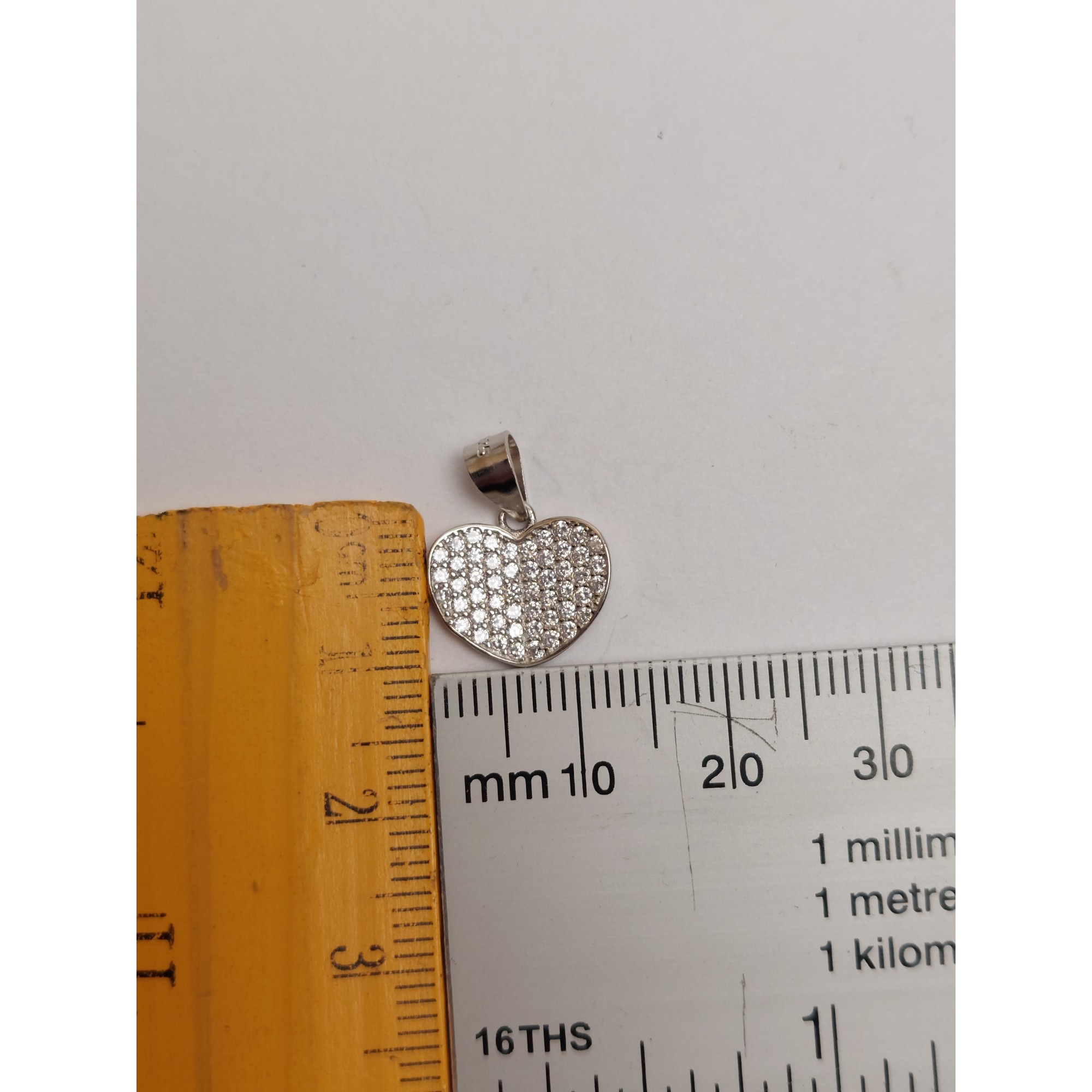 Pandantiv, Jolie Silver, Argint 925, Model Inima Carte, 1.1 G, 1.1 x 1.3 Cm [2]
