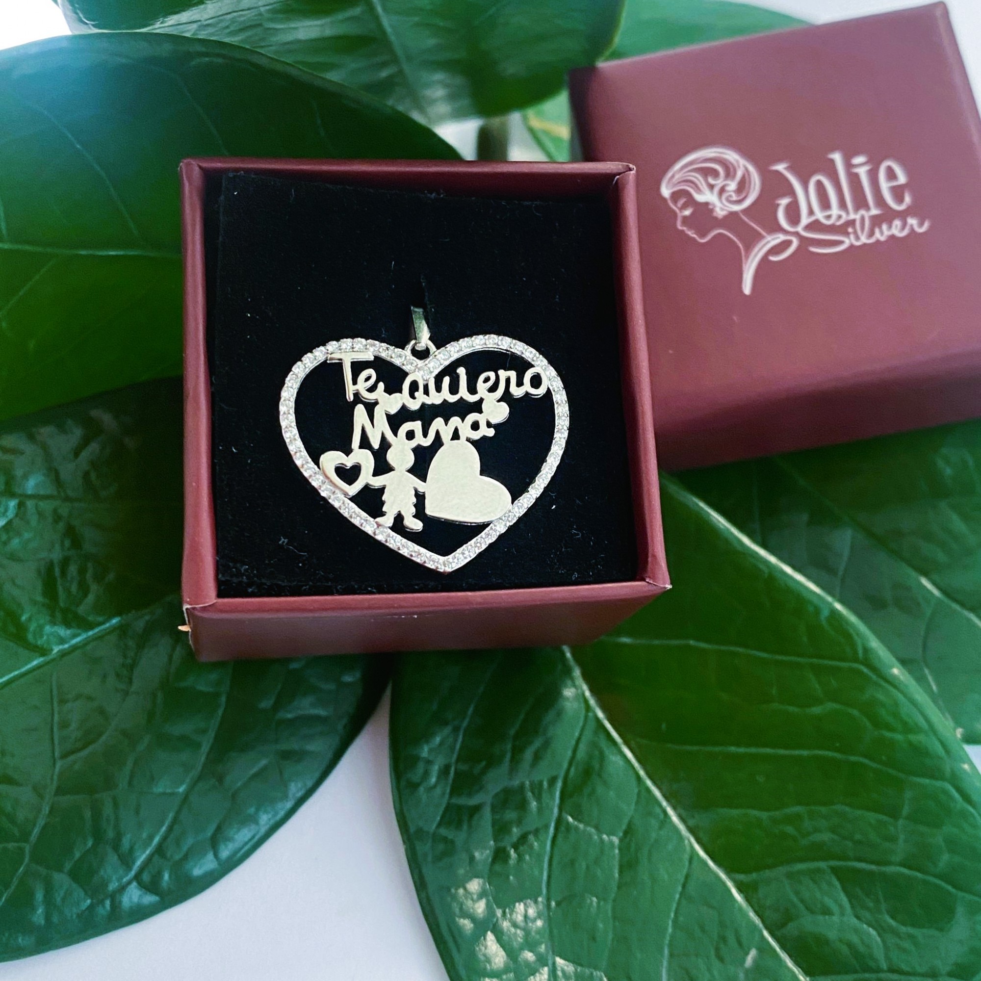 Pandantiv, Jolie Silver, Argint 925, Model Te Quiero Mama, 24 x 24 mm, 1.7 g [3]