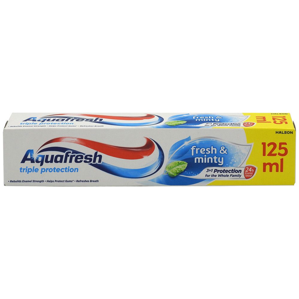 Igienă orală - Pasta de Dinti, Aquafresh, 125 ml Fresh Minty