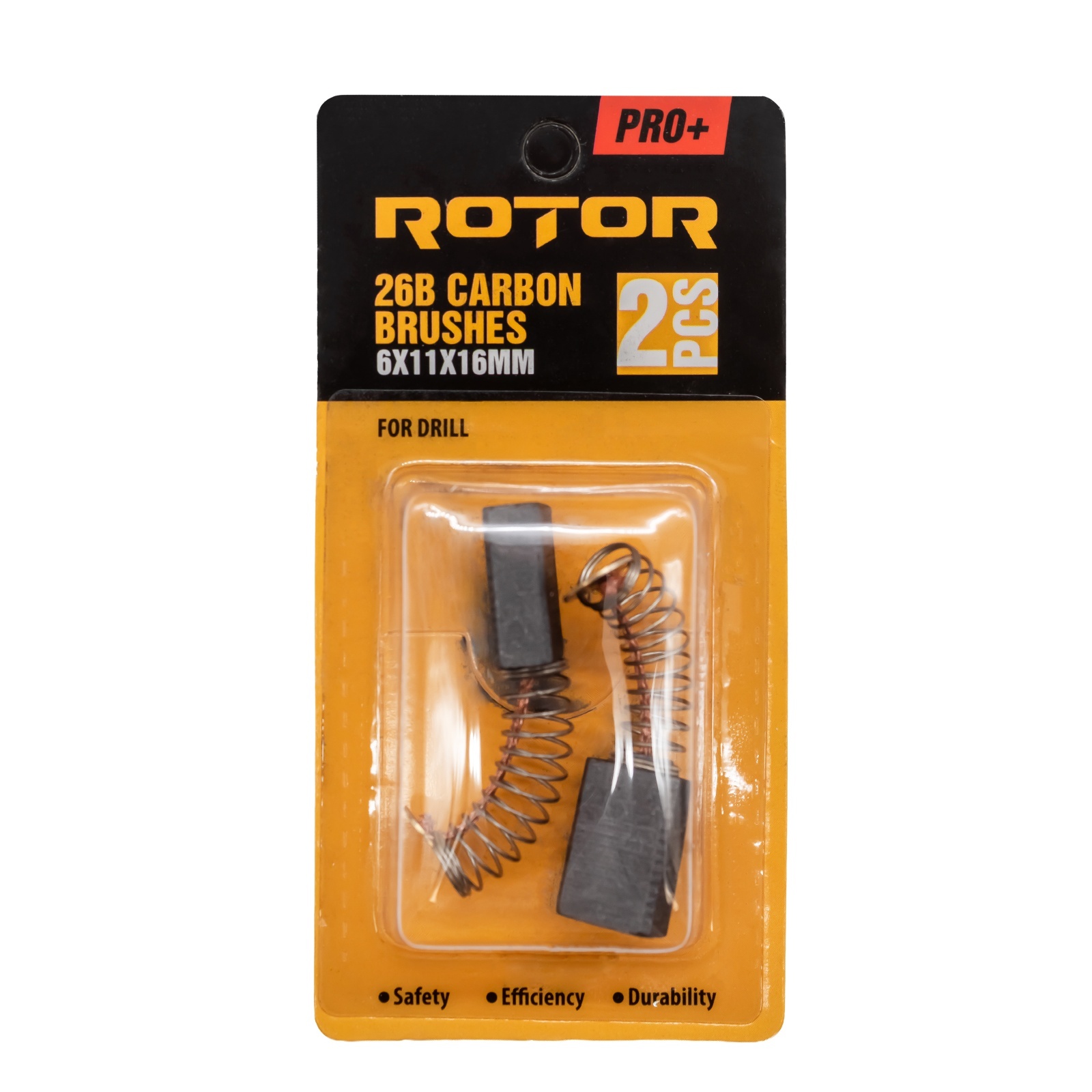 Perii de carbune ROTOR 26B pentru bormasina, 6 x 11 x 16 mm, set 2 bucati [2]