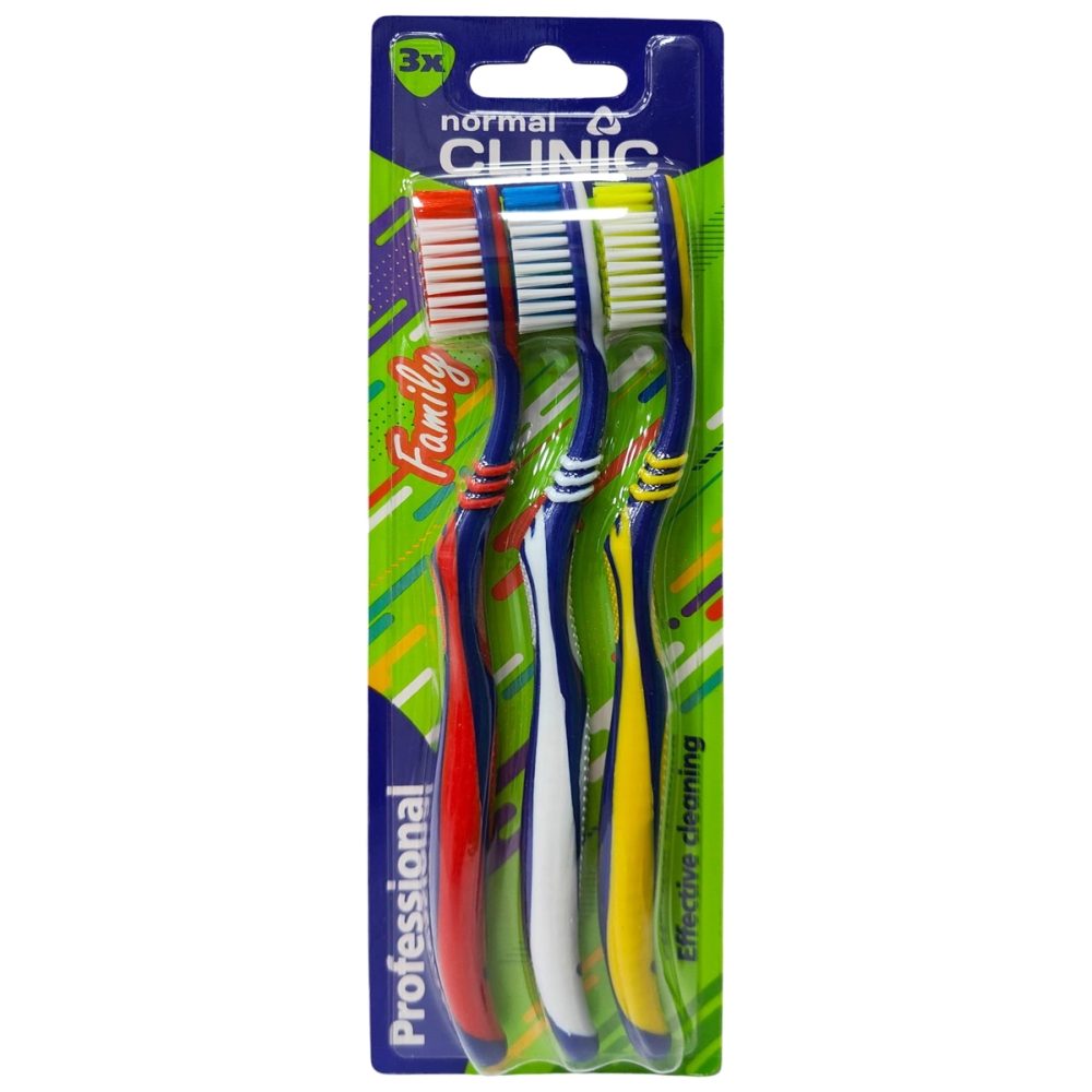 Igienă orală - Periuta de Dinti, Clinic, Medium Set 3 buc Szv003