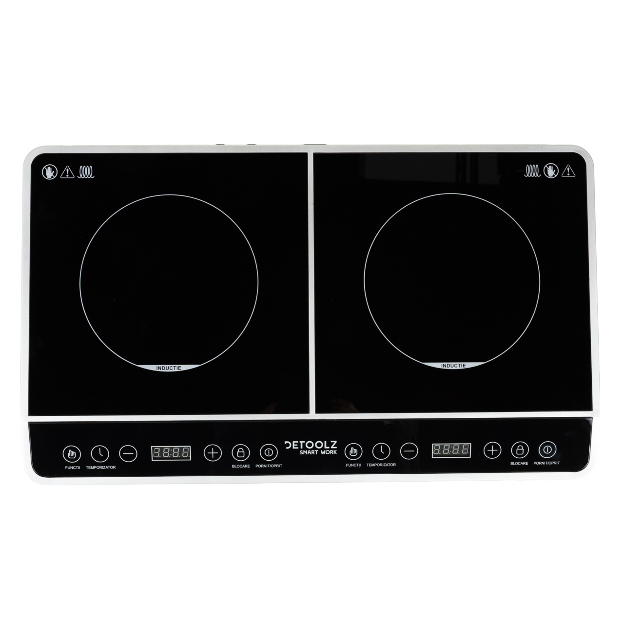 Plita ceramica dubla Detoolz, inductie, 3000W 8NT [2]