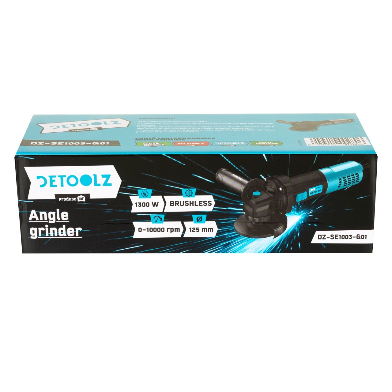 Scule si Unelte  - Polizor unghiular Detoolz, motor brushless 1300W, diametru disc 125mmm, variator de turatie