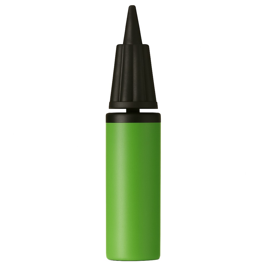 Cadouri și petreceri - Pompa de Umflat Baloane, Flippy, din Plastic, Manuala, 27 x 4.5 cm, Verde
