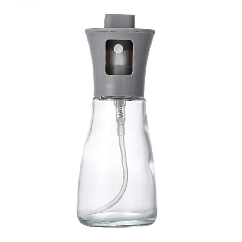 Casă și camping - Pulverizator pentru Ulei, Flippy, Pulverizator din Sticla pentru Otet sau Alte Lichide, Simplu Reincarcabil, Multifunctionale, 17.3 x 5.6 cm, Capacitatea 170 ml, Gri