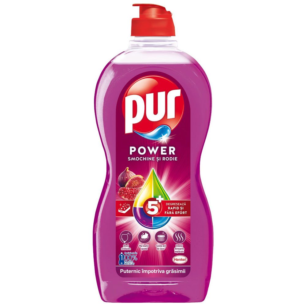 Detergenți și soluții de curățenie - Pur Detergent Vase Lichid 450 ml Fig Pomegranate