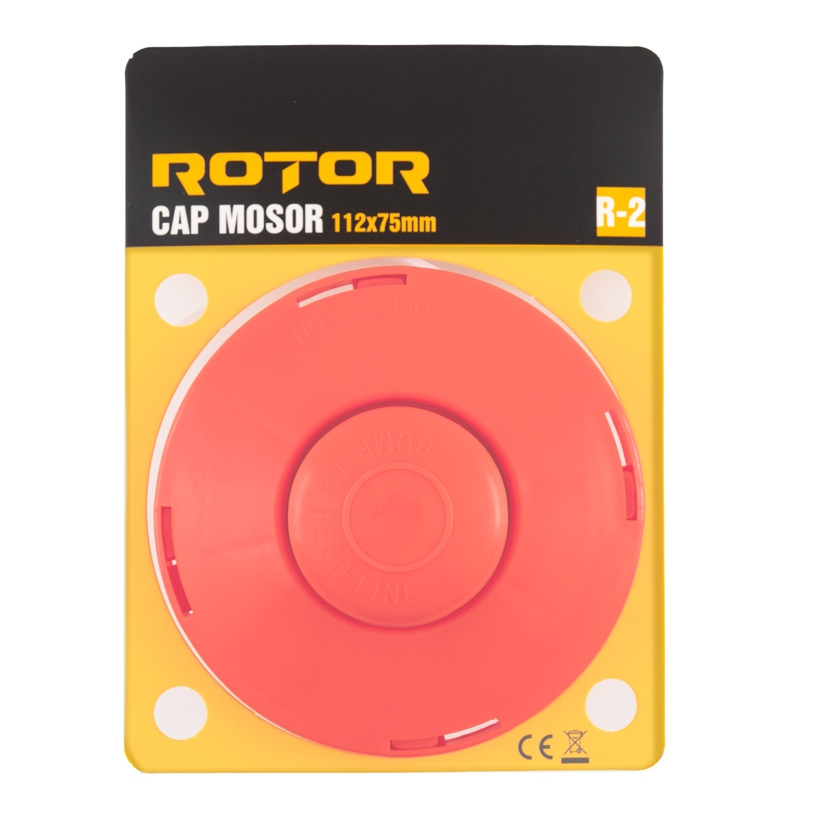 Consumabile, piese și accesorii - R-2 Cap mosor 112x75 mm cu fir 2.4 mm x 2 m ROTOR