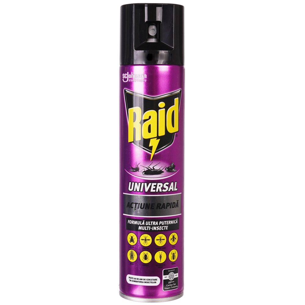 Detergenți și soluții de curățenie - Raid Insecticid Universal 400 ml