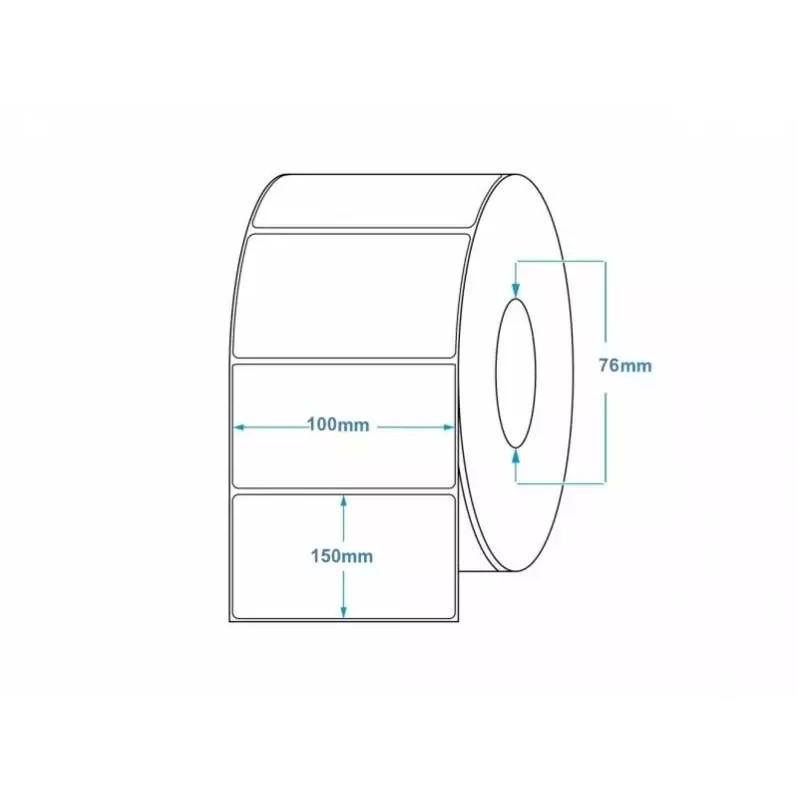 Rola etichete termice pentru awb Flippy 100x150mm, 1000 et./rola [1]