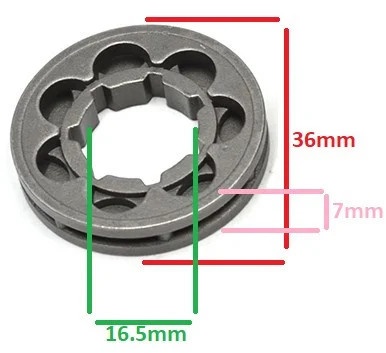 Alte piese pentru drujbe - Rotita motrica 3/8-7 (MINI) PICCOLO MS, Elefant