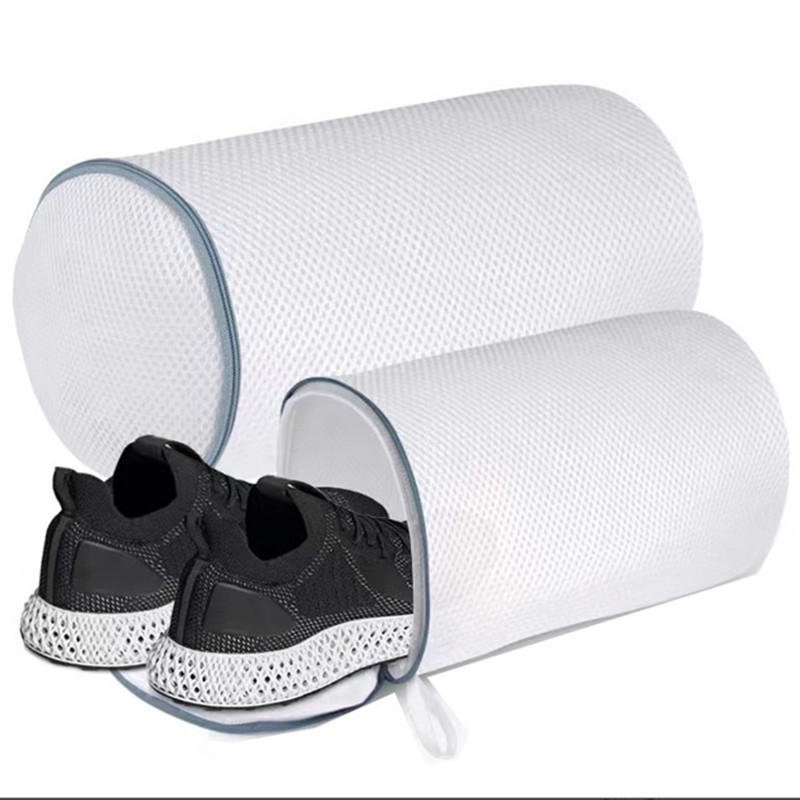 Sac Cilindric pentru Spalare Incaltaminte, Flippy, Dimensiuni Mici, pentru Masina de Spalat, 31x18x3 cm, Alb [3]