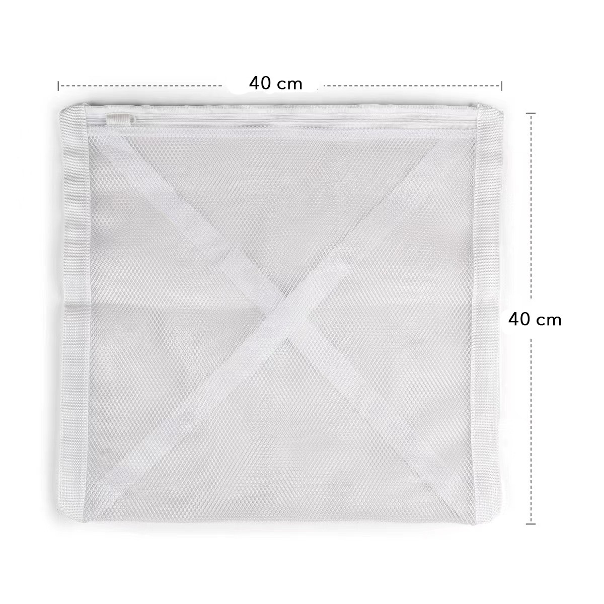 Sac pentru Spalare Incaltaminte, Flippy, Dimensiuni Mari, pentru Masina de Spalat, 40x40x1 cm, Alb [1]