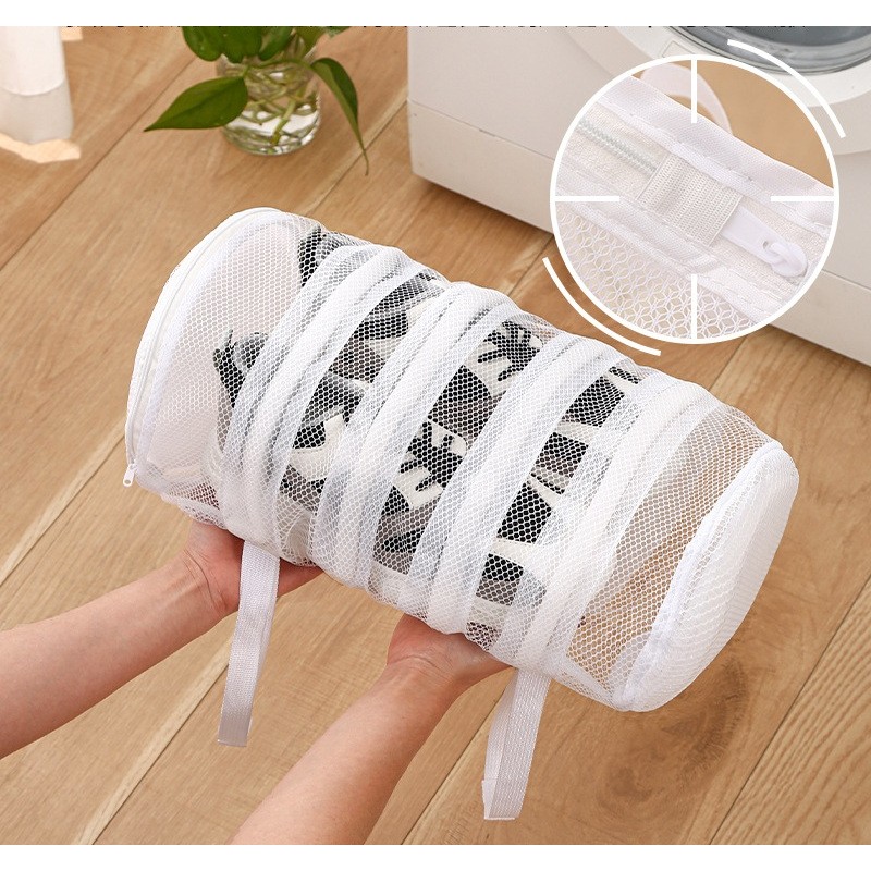 Sac pentru Spalare Incaltaminte, Flippy, pentru Masina de Spalat, 40 x 19 cm, Alb [2]