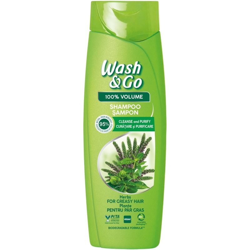 Îngrijire personală și cosmetice - Sampon, Wash si Go, 360 ml Herbs