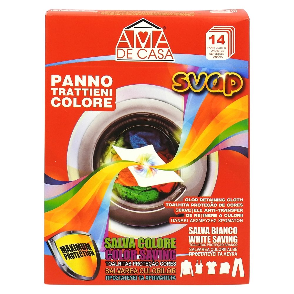 Detergenți și soluții de curățenie - Servetele, Ama de Casa, Captatoare Culoare 14 buc Maximum Protection
