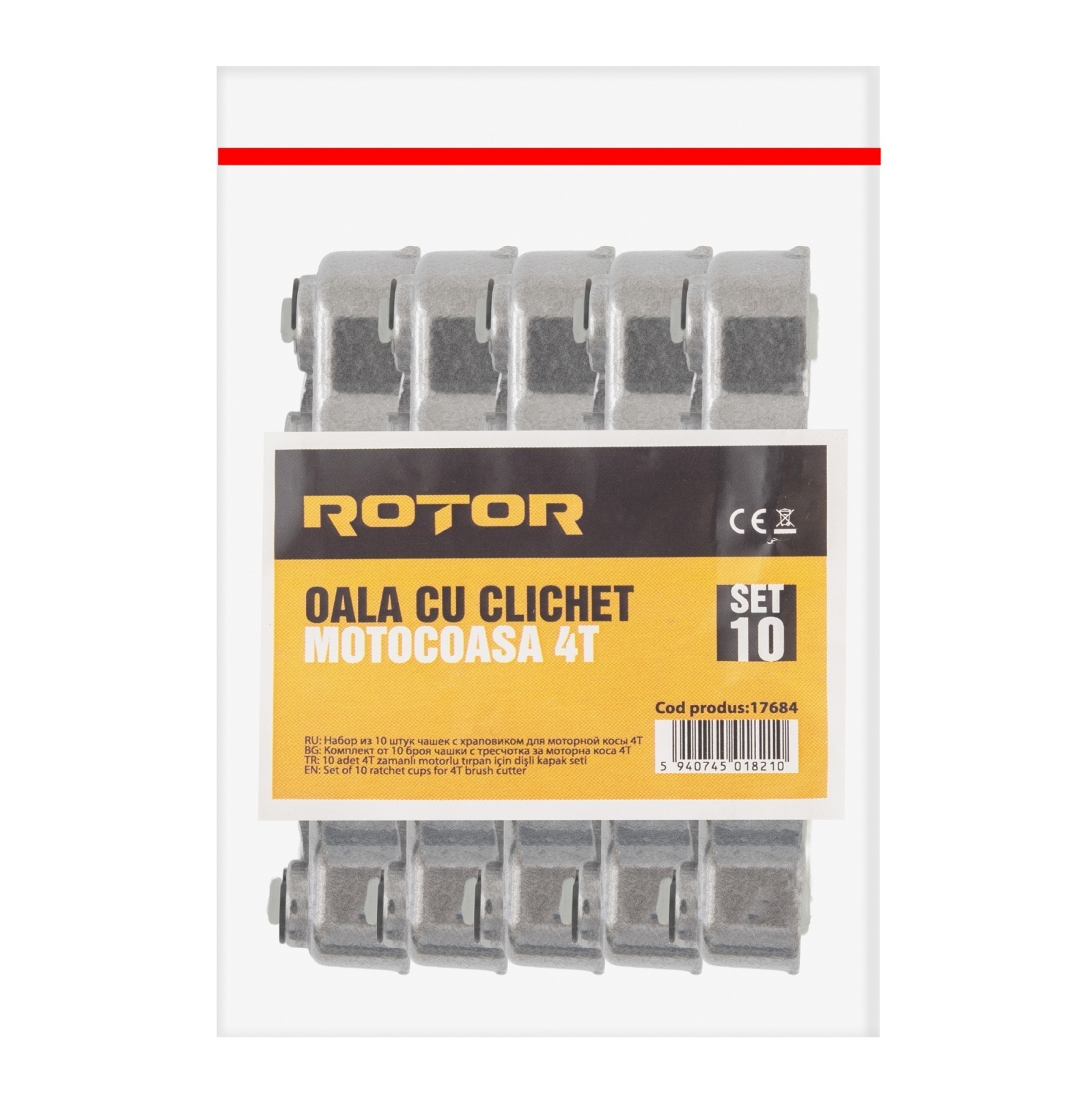 Consumabile, piese și accesorii - Set 10 bucati oala cu clichet motocoasa 4T ROTOR