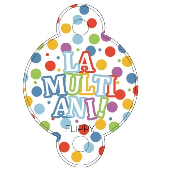 Set 10 Paie, Flippy, Colectia LA MULTI ANI, 27 x 7 cm, din Carton/Plastic, Multicolor [2]