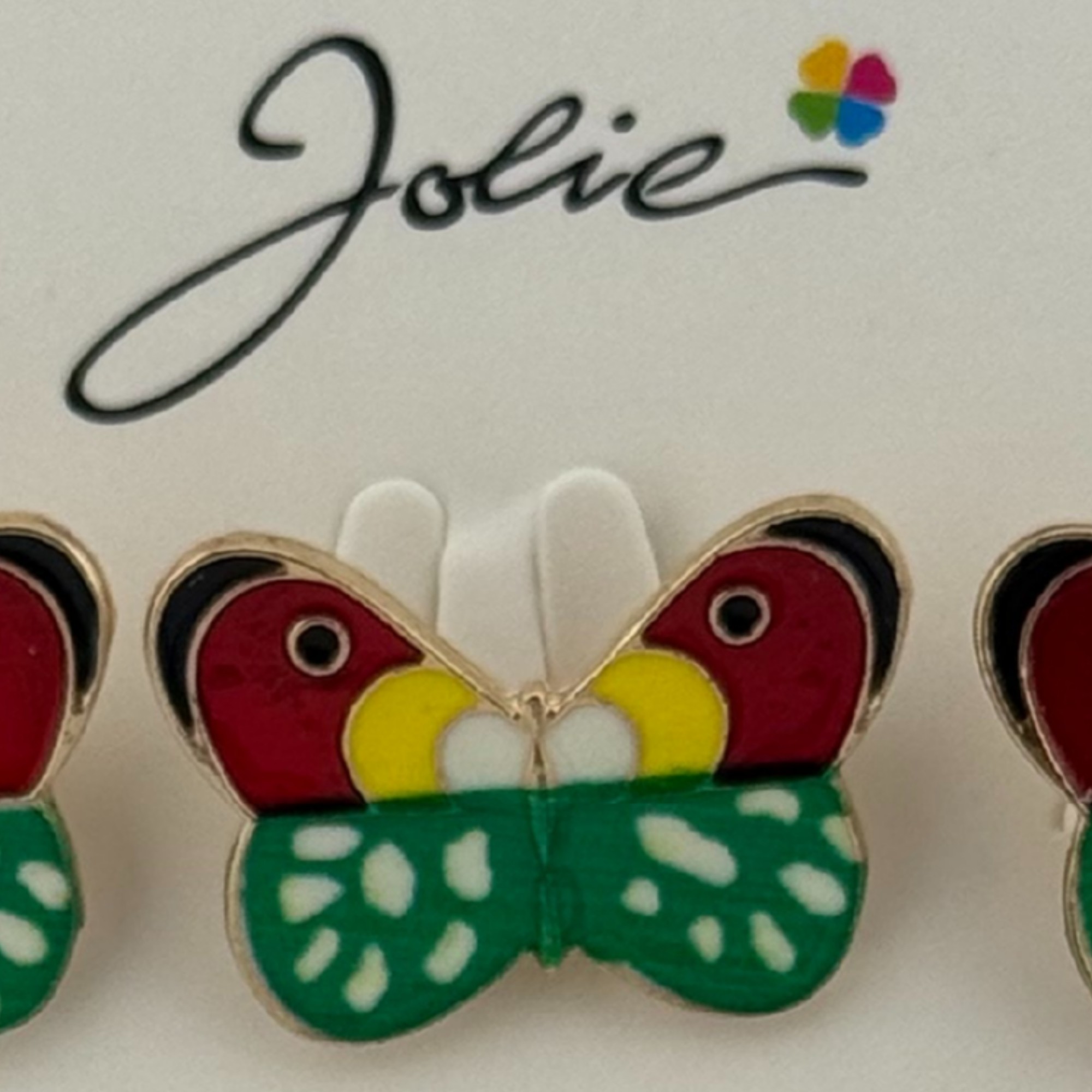 Set 12 Brose Martisor pentru Copii, Jolie, Model Fluture, Multicolor [1]