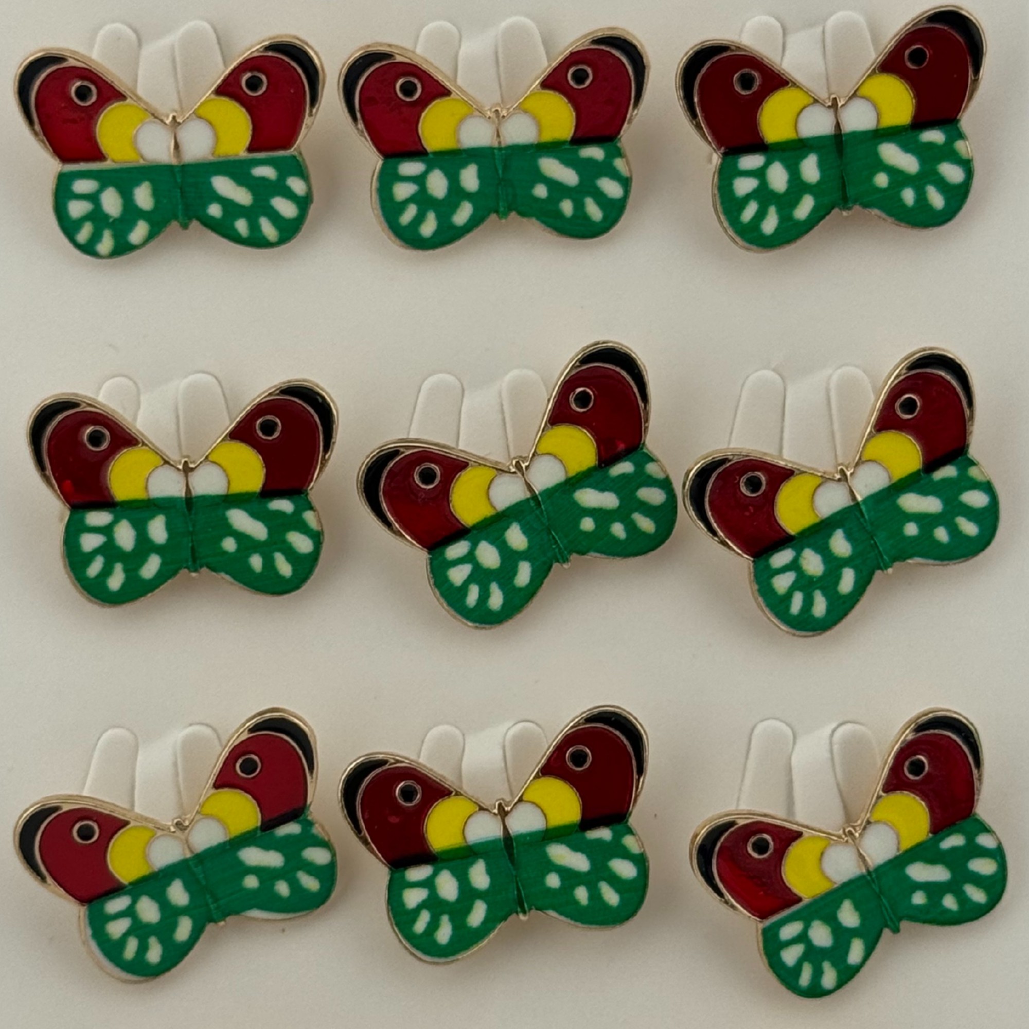 Set 12 Brose Martisor pentru Copii, Jolie, Model Fluture, Multicolor [3]
