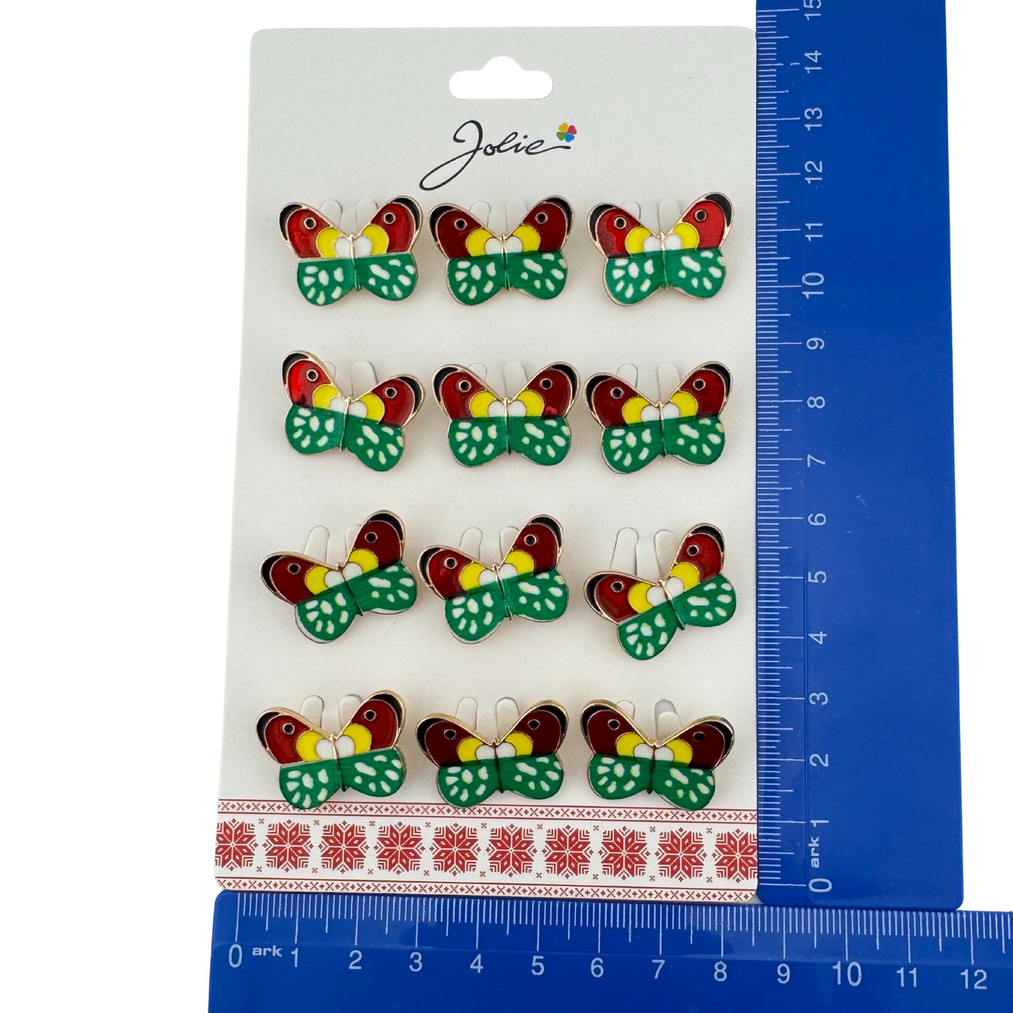 Set 12 Brose Martisor pentru Copii, Jolie, Model Fluture, Multicolor [4]