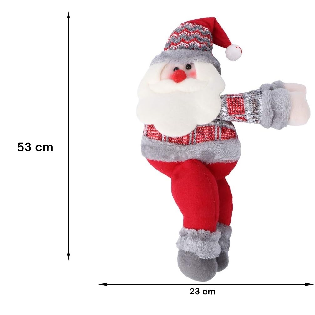 Clema pentru perdea, Flippy, prindere cu arici, model Mos Craciun pe partea stanga, material textil/poliester, 53 x 23 cm, Multicolor [2]