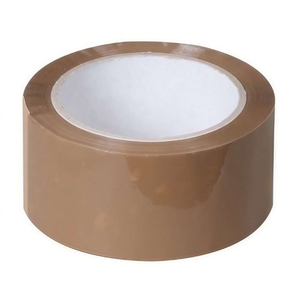 Set 6 Role Banda Adeziva Low Noise pentru Ambalare Colete si Pachete, Aderenta Ridicata, Derulare Silentioasa, 5 cm x 66 m, Maro [2]