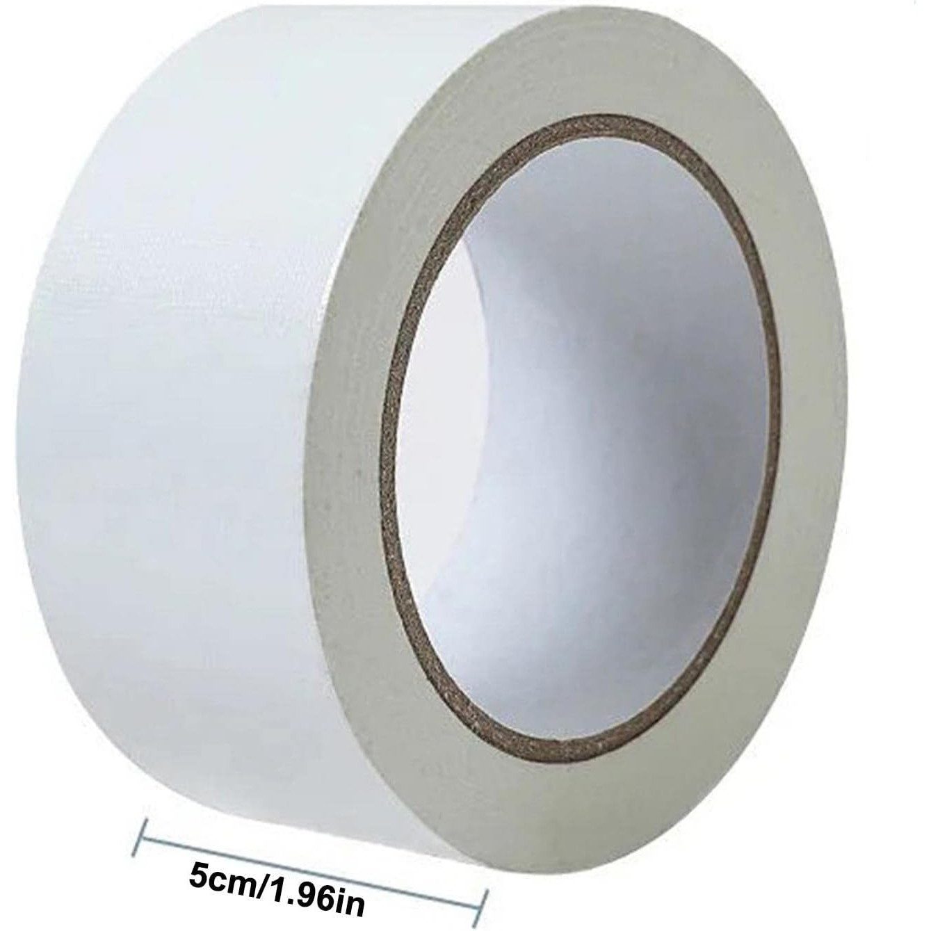 Set 6 Role Banda Adeziva pentru Ambalare si Sigilare Colete, Low Noise, Adeziv Acrilic, Derulare Silentioasa, Aderenta Ridicata, 5 cm x 66 m, Alb [2]