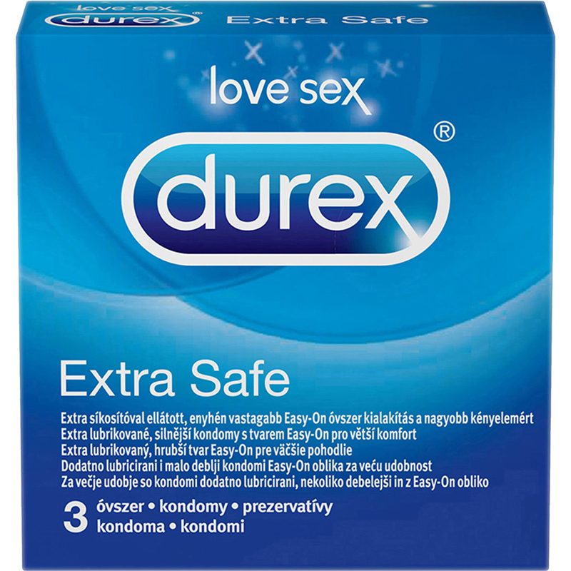 Detergenți și soluții de curățenie - Set, Durex Prezervative 3 buc /, Extra Safe
