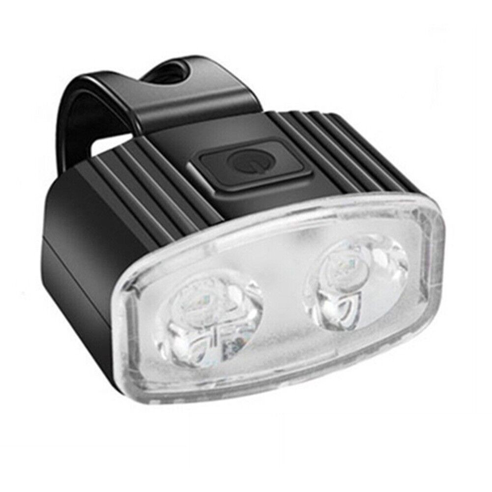Set far si stop spate LED bicicleta, Flippy, incarcare USB, rezistent la apa, 4 moduri de luminare, Plastic, Alb/Rosu, 10x6x4 cm [7]