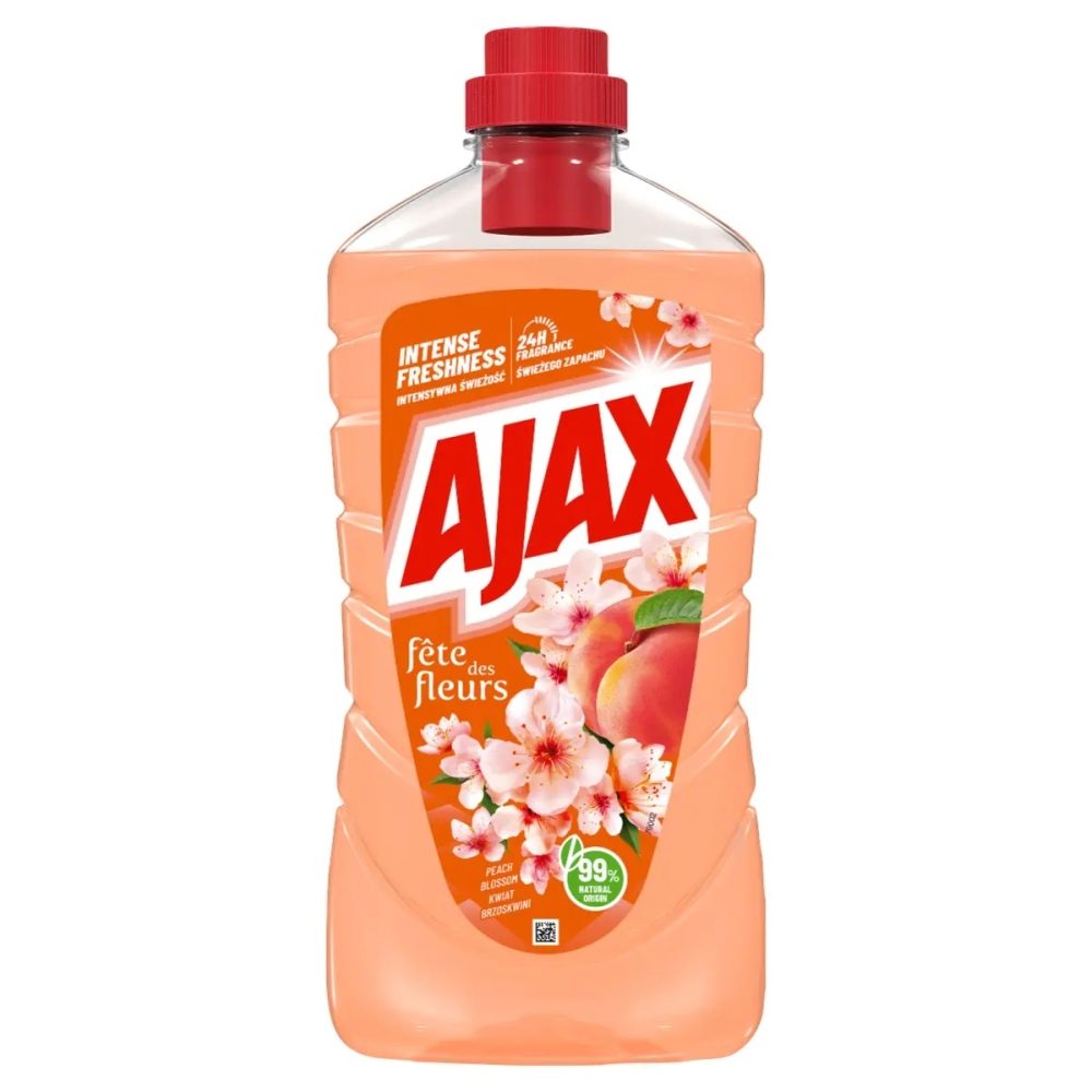 Detergenți și soluții de curățenie - Solutie, Ajax, Pardoseli 1 L Floare de Piersic