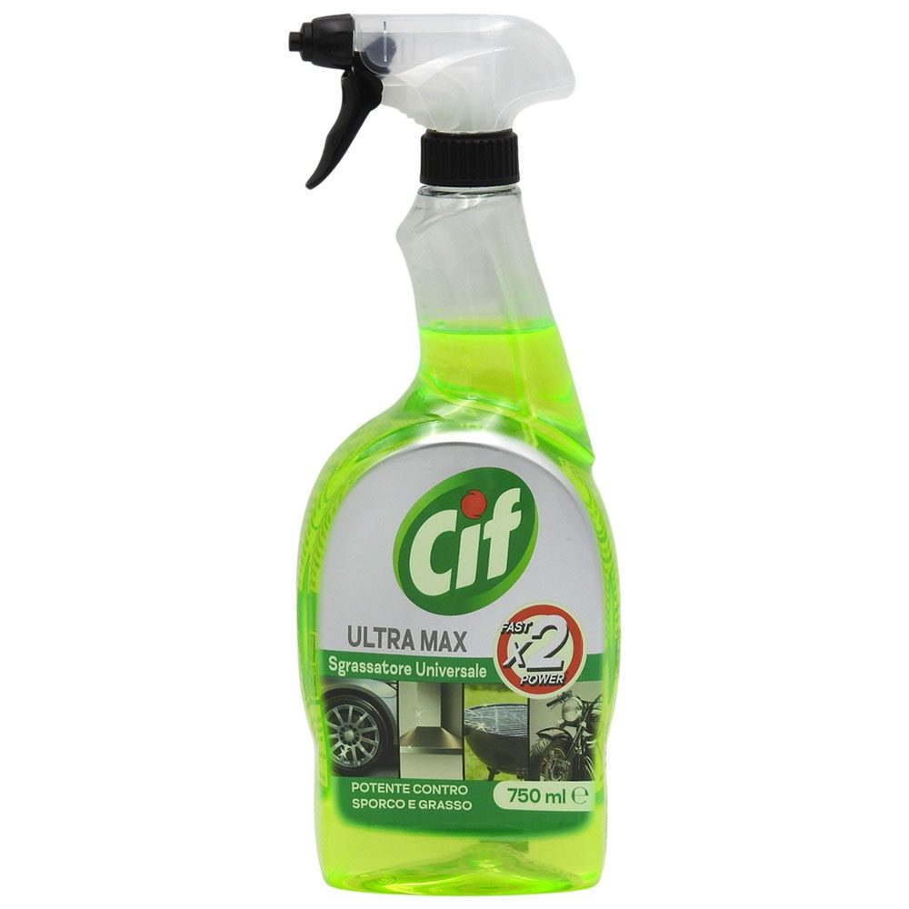 Detergenți și soluții de curățenie - Spray, Cif, 750 ml Solutie Degresanta Ultra Max Green