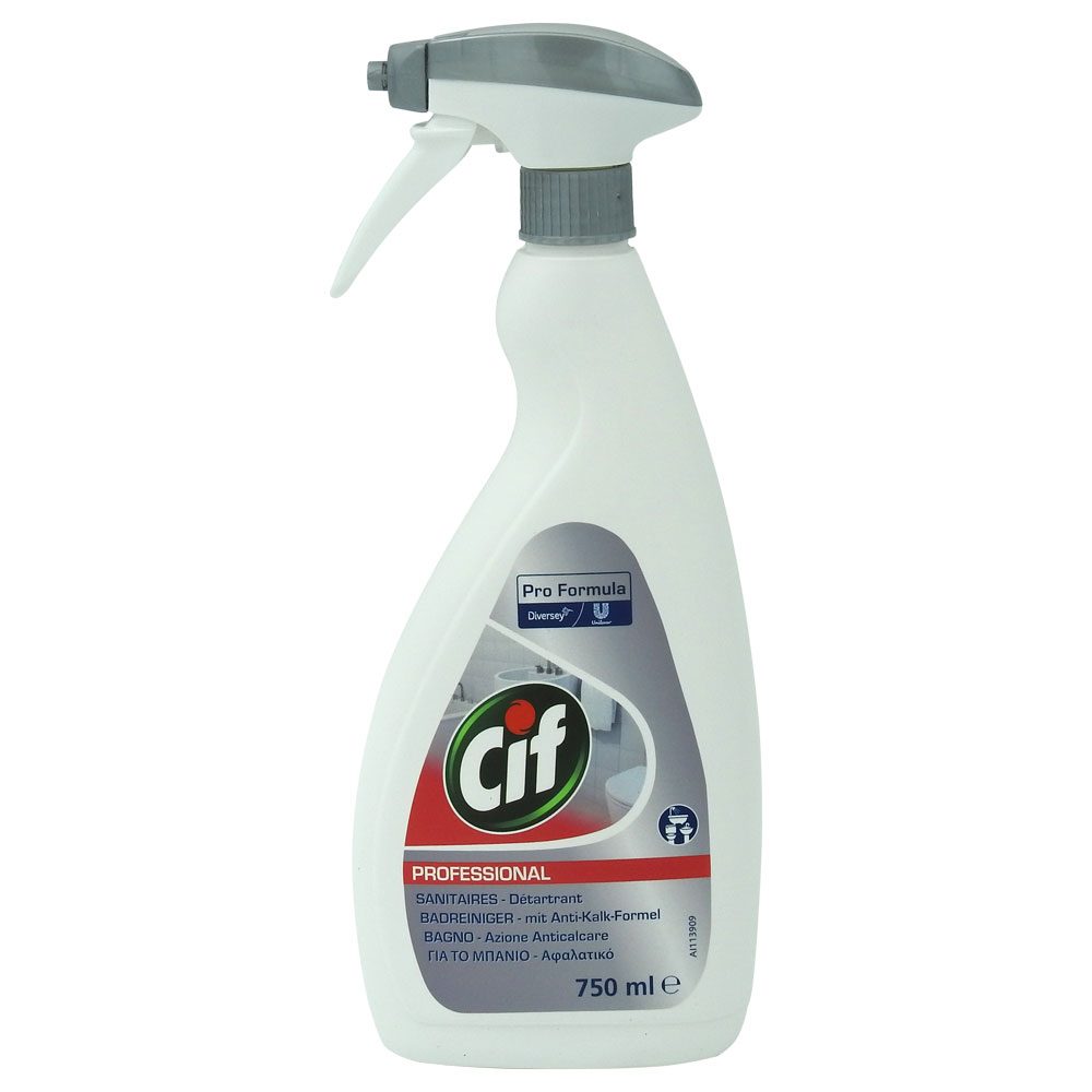 Detergenți și soluții de curățenie - Spray, Cif Profesional, 750 ml Baie