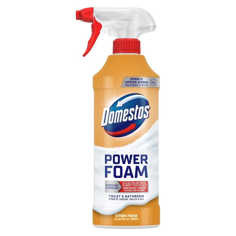 Detergenți și soluții de curățenie - Spray, Domestos, Spuma 435 ml Baie Lamaie