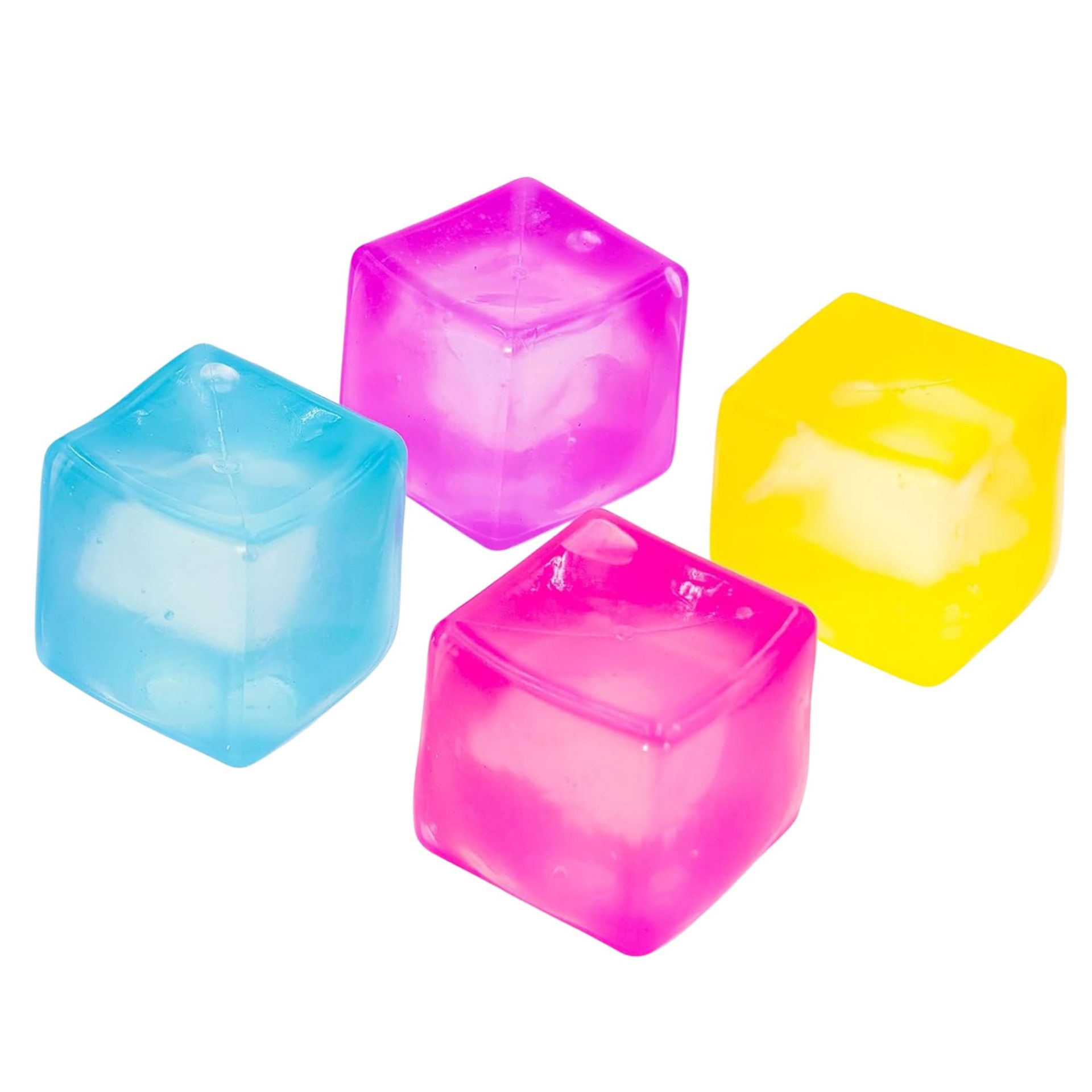 Jucării, copii și bebe - Jucarie Senzoriala Squishy, Flippy, Model Cub de Gheata, 1 Bucata, Jucarie Antistres pentru Copii si Adulti, Efect Calmant cu Revenire Lenta, 5.5 x 5.5 x 5.5 cm, Culoare Aleatorie