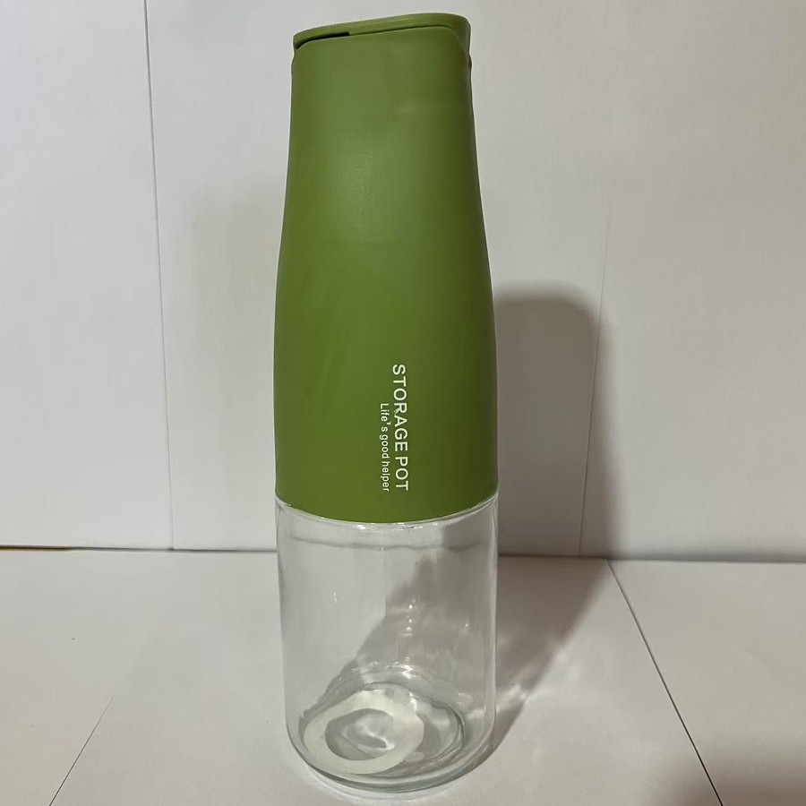 Sticla de Ulei Automata, Flippy, Sticla pentru Lichide de Bucatarie, 23.7 x 7.25 cm, Volum 550 ml, Verde [4]