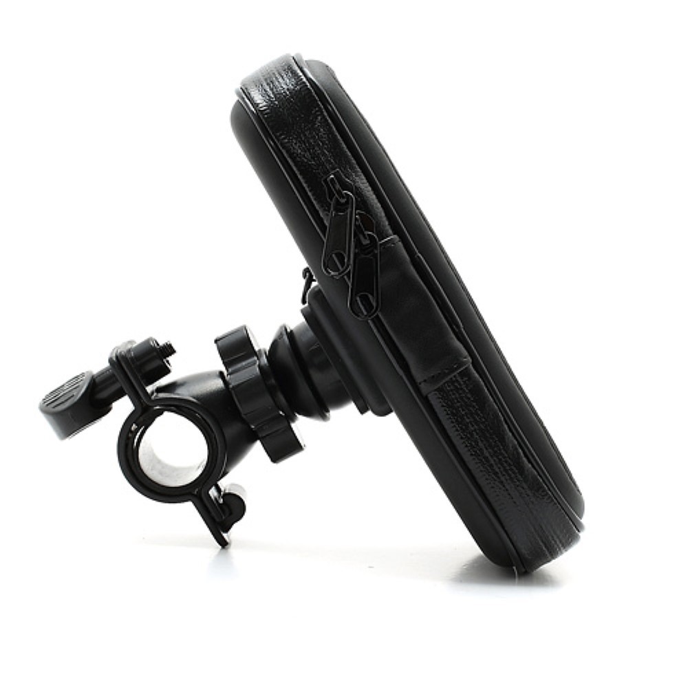 Suport husa telefon mobil Flippy pentru bicicleta si motocicleta, rezistent apa si socuri, touchscreen, 360 rotativ, negru, 4.8 - 5.4 inch [5]