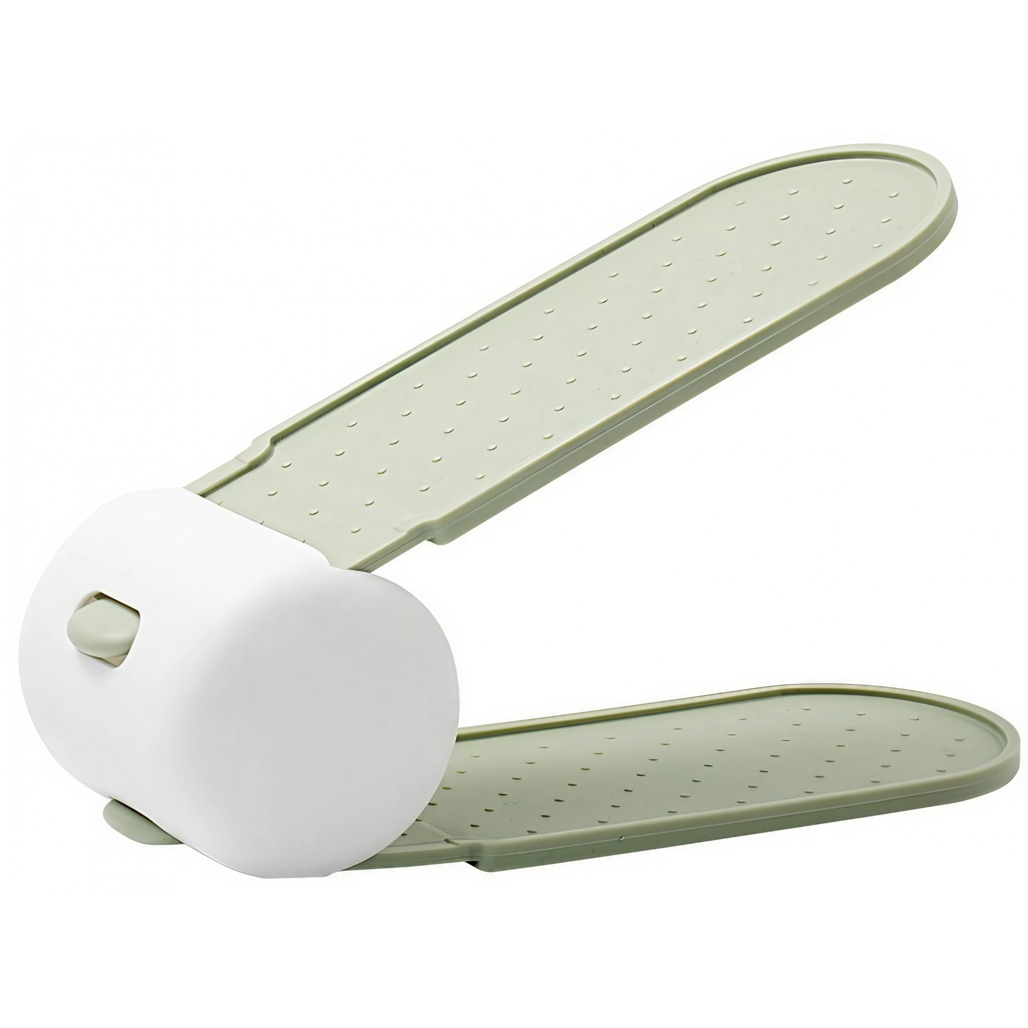Încălțăminte și accesorii vestimentare - Suport pentru Pantofi, Flippy, cu Două Straturi, Organizator, Antiderapant și Durabil, Inălțime Reglabilă, 28x18x11 cm, Verde, 150 g