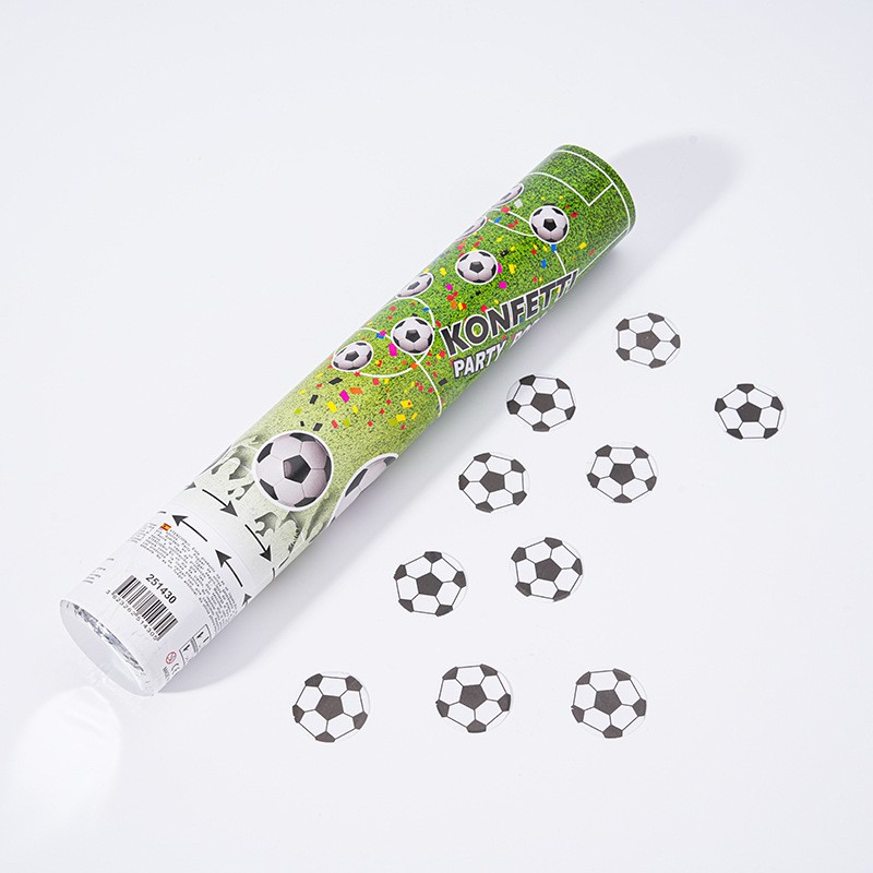 Tun Confetti, Flippy, Model Mingi de Fotbal, 28 cm, Ambalaj din Carton, Eliberare prin Rasucire, Alb Negru [1]