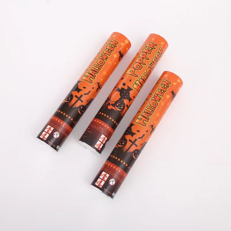Tun de Confetti, 30 cm. Flippy, Model Halloween, Confetti din Hartie, Multicolor [4]