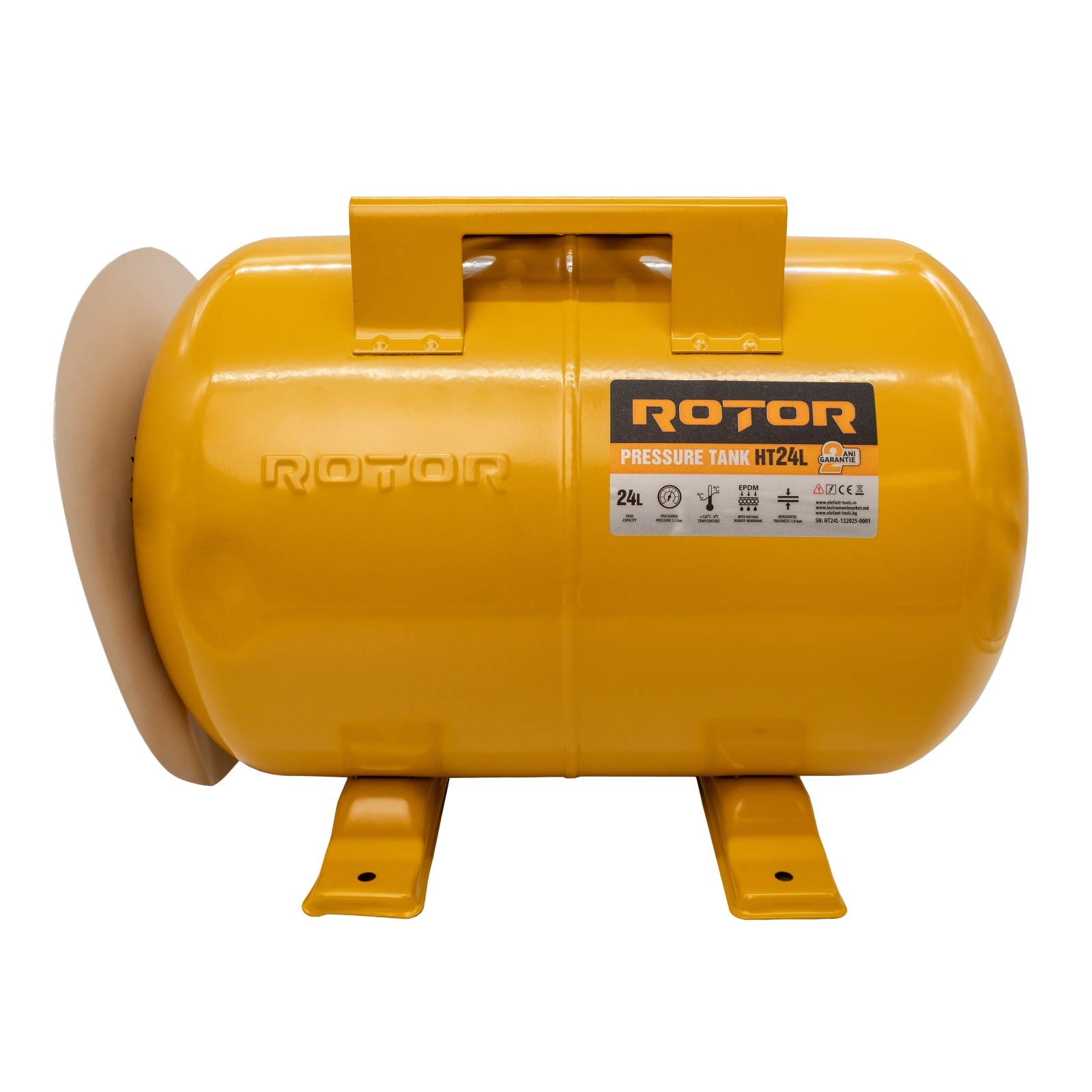 Vas expansiune orizontal pentru hidrofor, 24 l, ROTOR RVH-24 [2]