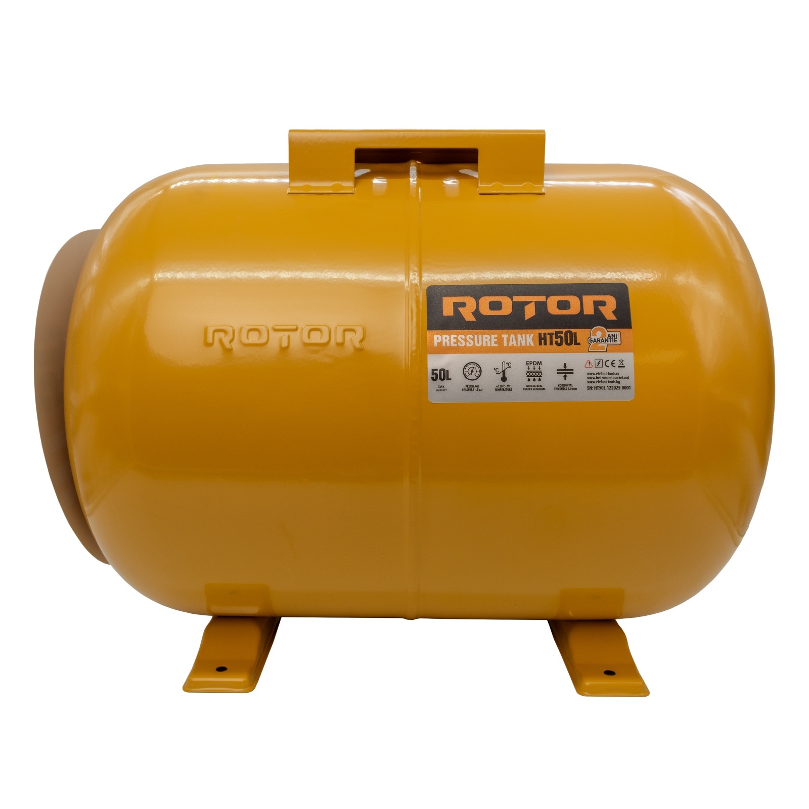 Vas expansiune orizontal pentru hidrofor, 50 l, ROTOR RVH-50 [1]