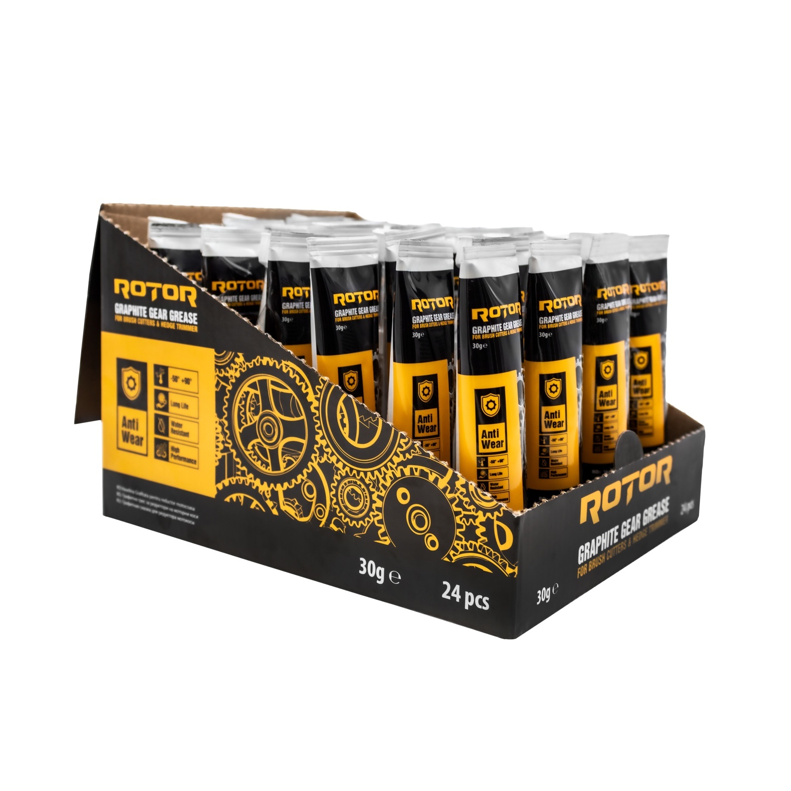 Vaselina grafitata pentru reductor motocoasa si foarfeca de gard viu ROTOR 30g, bax 24 bucati [2]