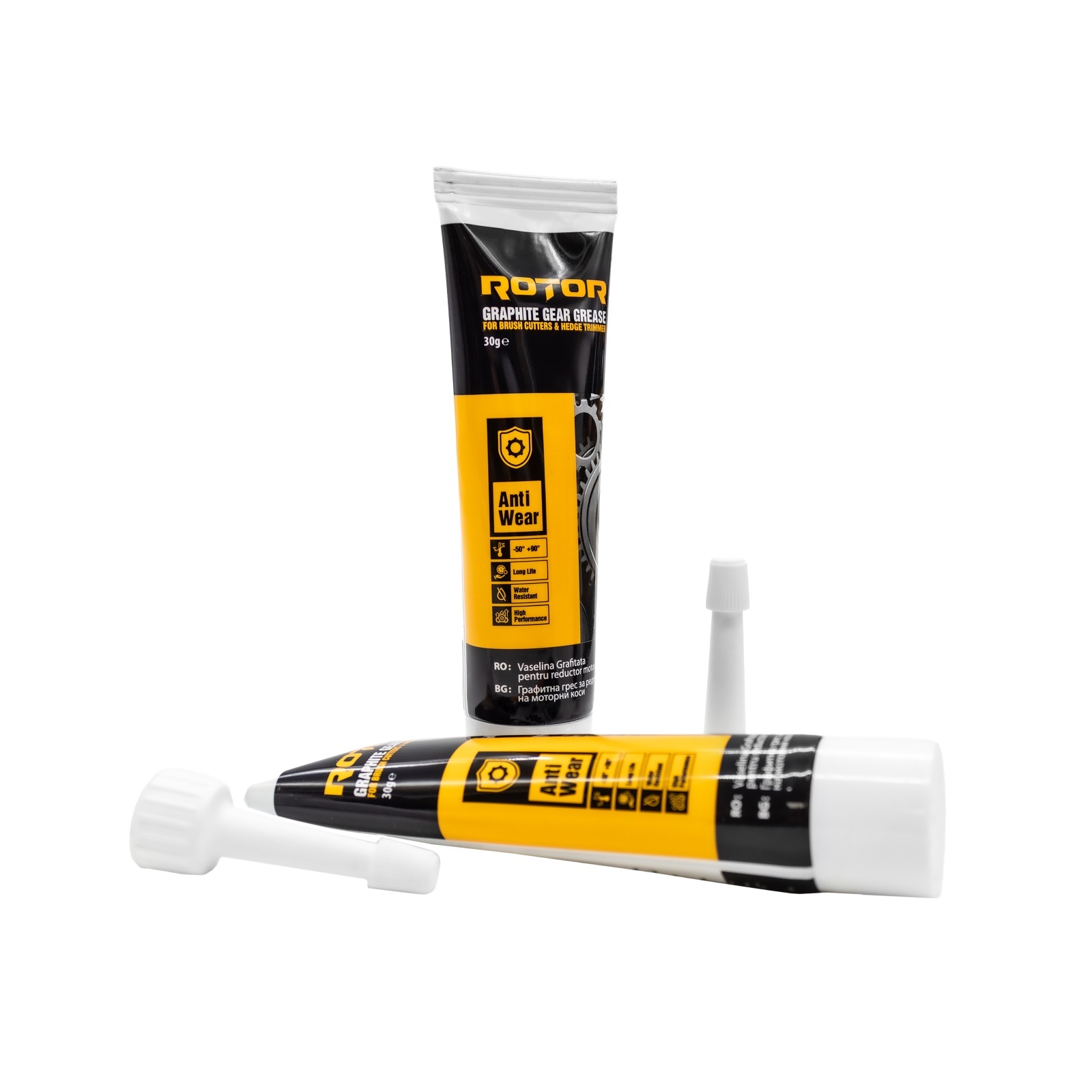 Consumabile, piese și accesorii - Vaselina grafitata pentru reductor motocoasa si foarfeca de gard viu ROTOR 30g, bax 24 bucati
