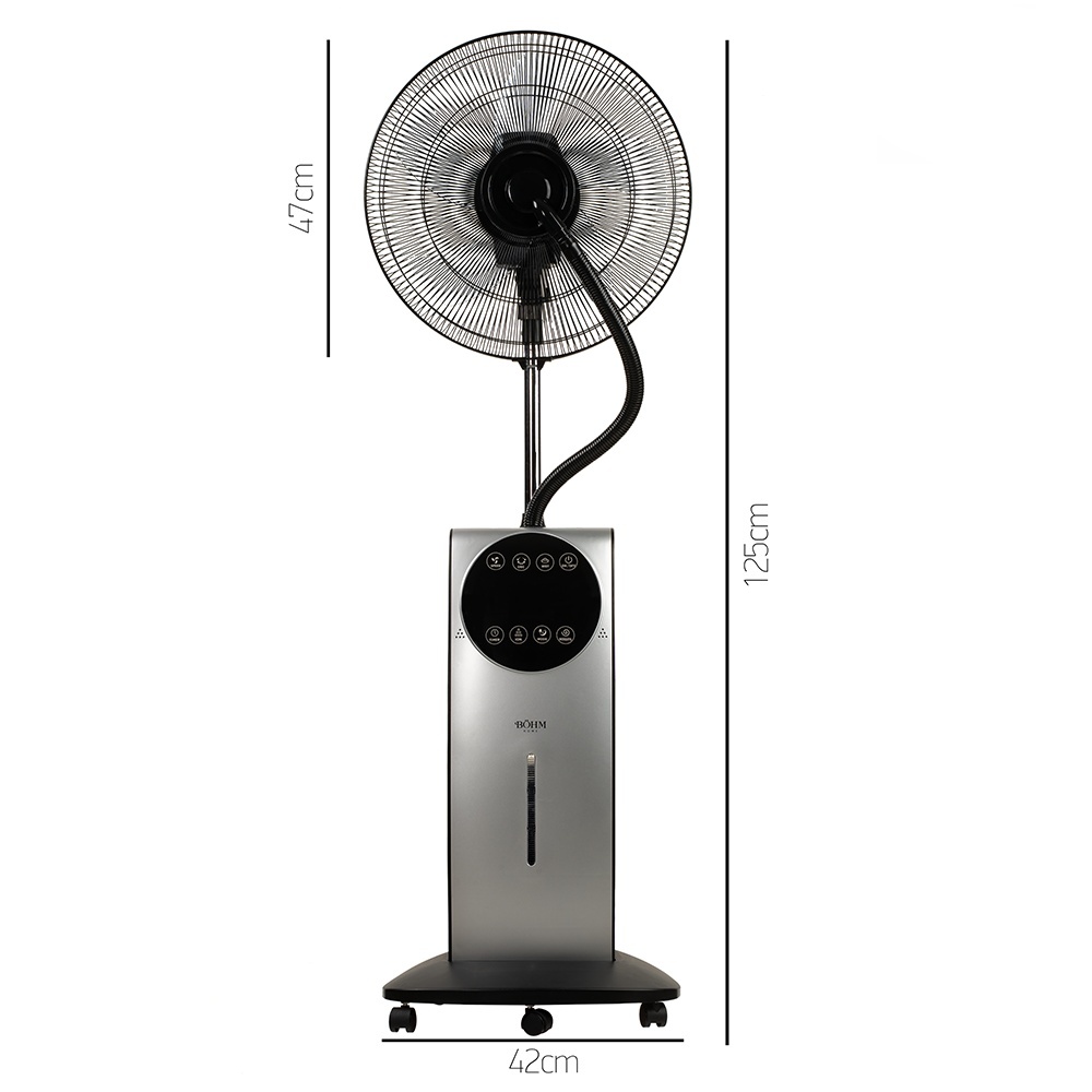 Ventilator cu Pulverizare Apa si Umidificare 16" BoHM BSP40-ED, 90 W [2]