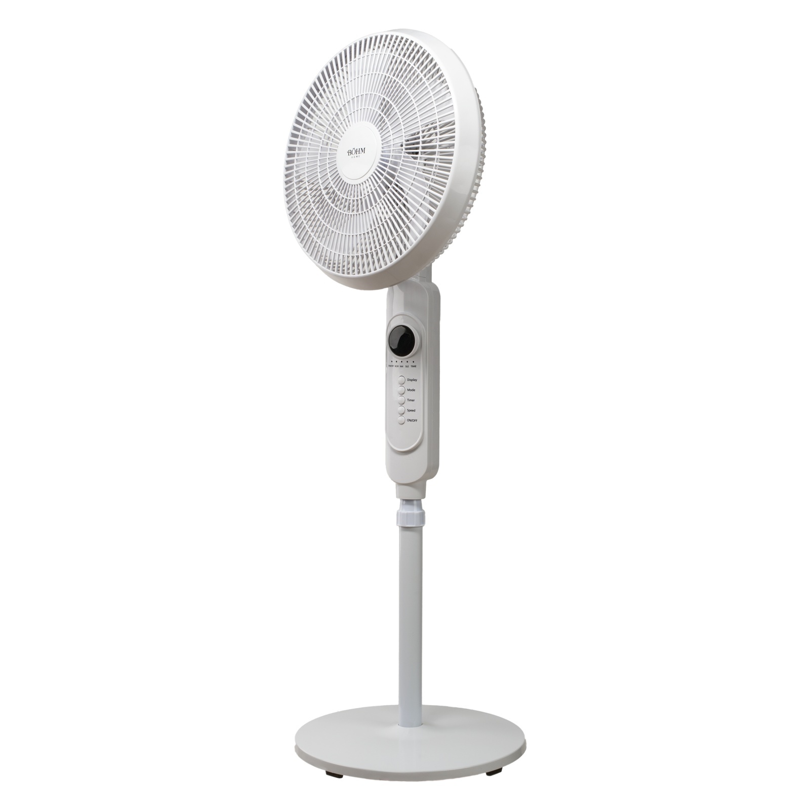 Casă și camping - Ventilator de Podea 16" BoHM BF403RC-5B Numar viteze 3, 45W, Reglaj pe inaltime pana la 125 cm, Functie de oscilatie 75°