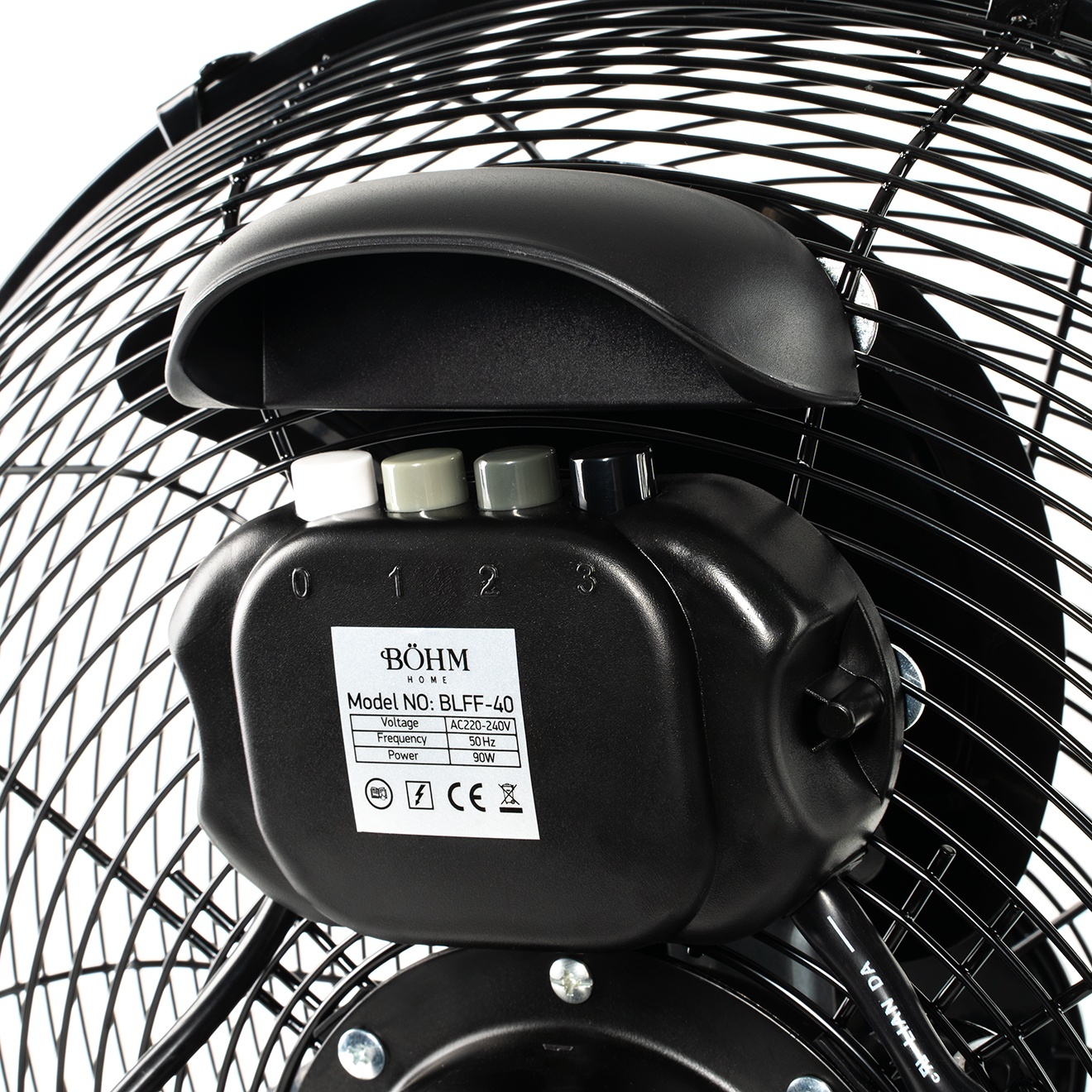 Ventilator de Podea 16" BoHM BLFF-40 Numar viteze 3 ,90W, Unghi de inclinare reglabil [7]