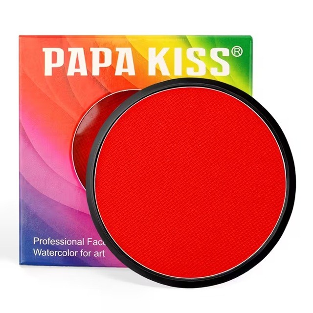 Vopsea pentru Fata si Corp, Flippy, cu Pigment Fosforescent, 30 g, Activare cu Apa, Rosu [1]