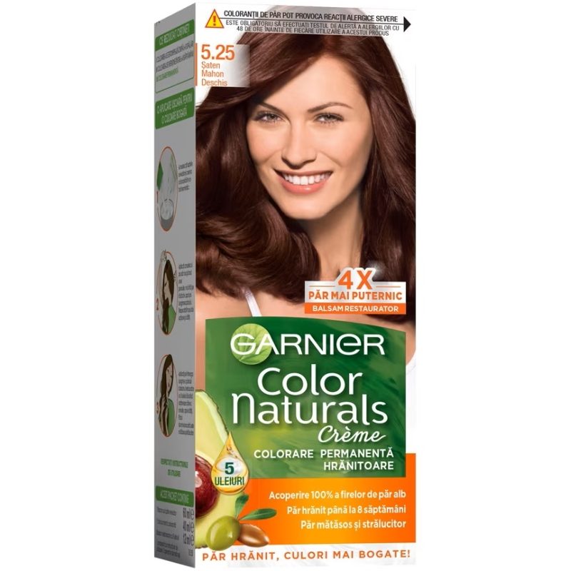 Îngrijire personală și cosmetice - Vopsea pentru Par, Garnier Color Naturals, 5/25 Ciocolata cu Lapte