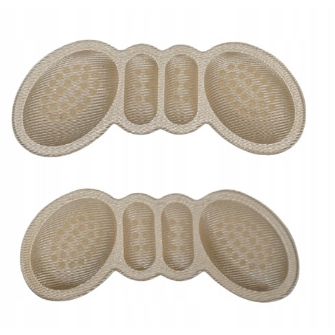 Încălțăminte și accesorii vestimentare - Set 2 Branturi cu Pernute pentru Calcai, Flippy, Suport Interior pentru Incaltaminte, Marime Universala, Aderent pe Piele, Crem
